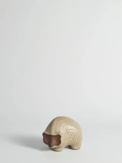 Hérisson en céramique à motif zigzag moderne scandinave, années 1960