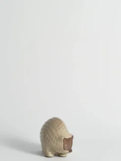 Hérisson en céramique à motif zigzag moderne scandinave, années 1960