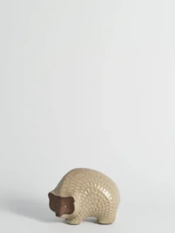 Hérisson en céramique à motif zigzag moderne scandinave, années 1960