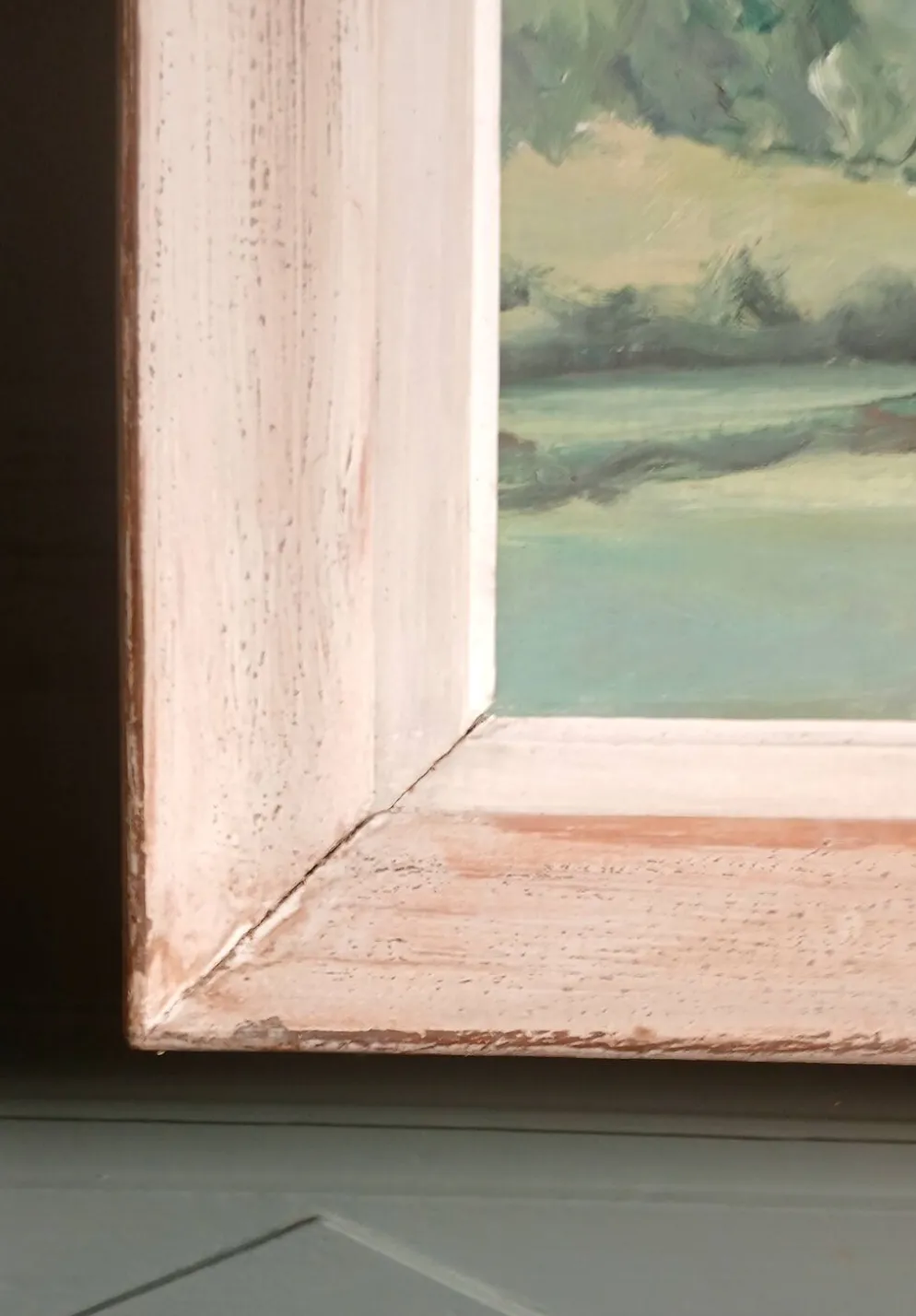 Huile sur bois post-impressionniste encadrée