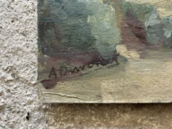 Huile sur carton signée A. Duwotock