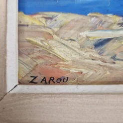 Huile sur panneau Gerard Cardella dit ZAROU tableau signé par l'artiste