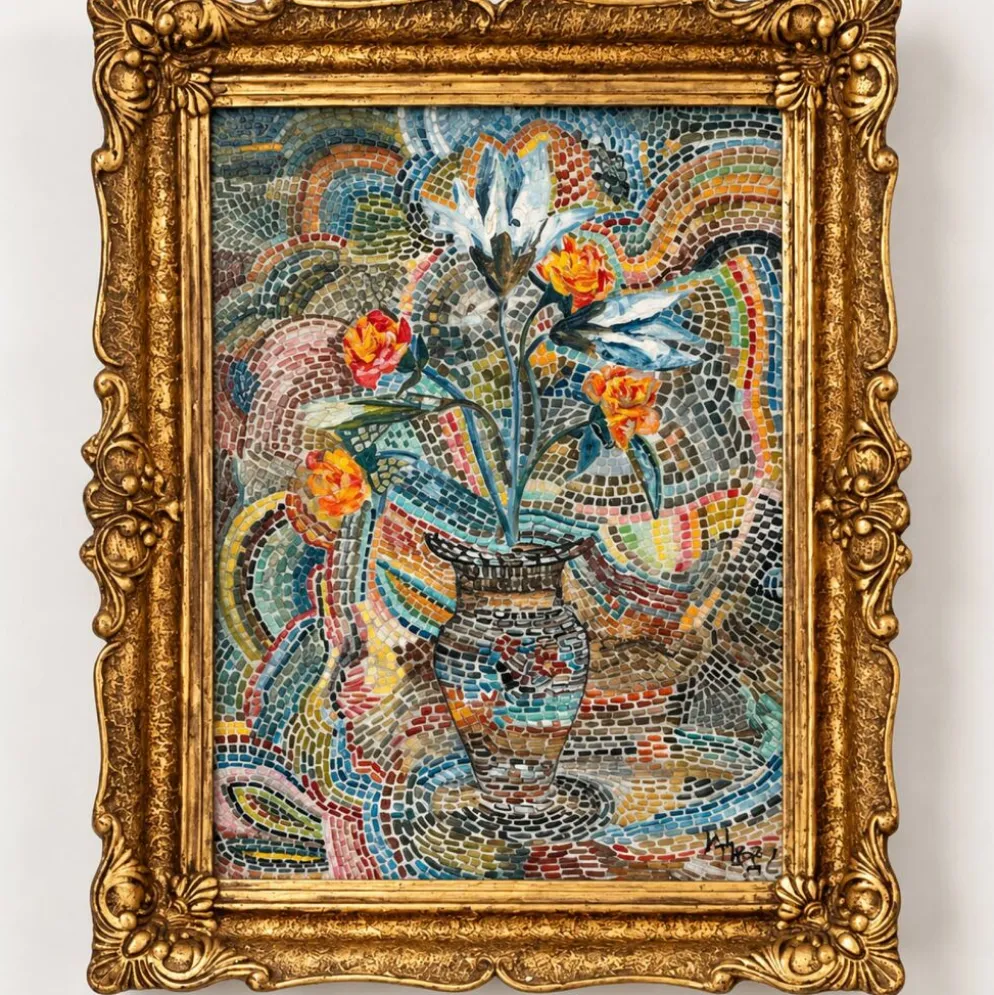 Huile sur panneau 1994 signée - fauvisme cubisme pointillisme