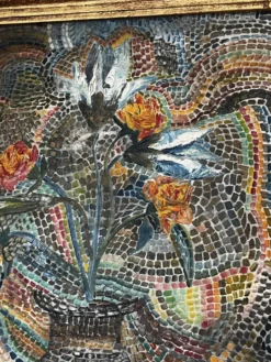 Huile sur panneau 1994 signée - fauvisme cubisme pointillisme