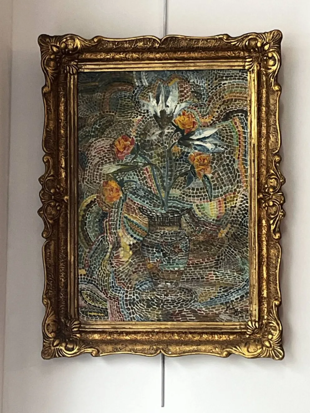 Huile sur panneau 1994 signée - fauvisme cubisme pointillisme
