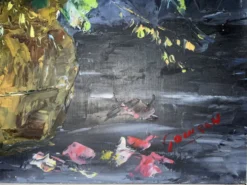 Huile sur panneau signée Renaud Gouiran