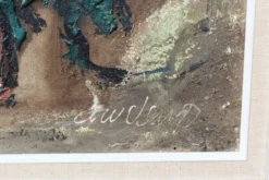Huile sur toile, bouquet de fleurs, signé