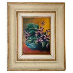 Huile sur toile dans son cadre - 33x39cm