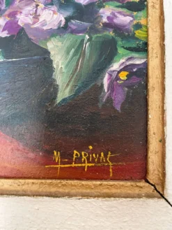 Huile sur toile dans son cadre - 33x39cm