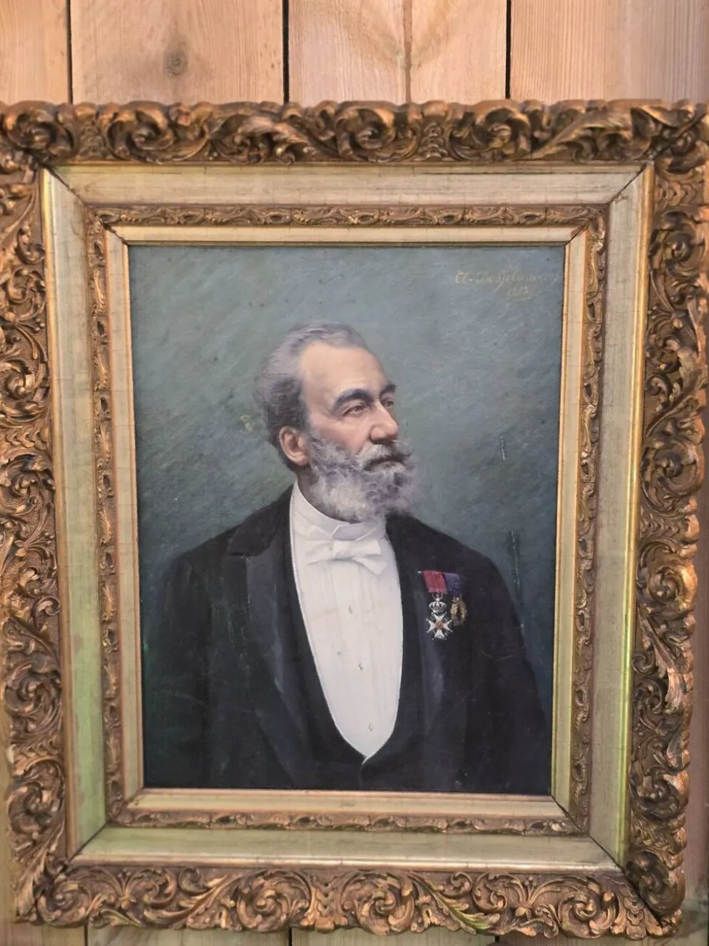 Huile sur toile datée de 1903.