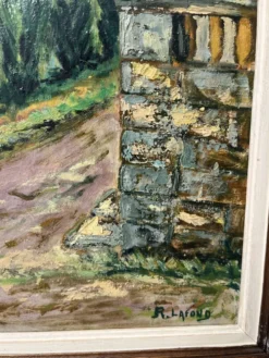 Huile sur toile encadrement en bois « Dans l’Esterel »