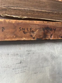 Huile sur toile encadrement en bois « Dans l’Esterel »