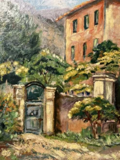 Huile sur toile encadrement en bois « Dans l’Esterel »