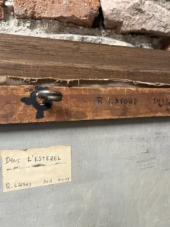 Huile sur toile encadrement en bois « Dans l’Esterel »
