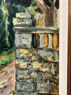 Huile sur toile encadrement en bois « Dans l’Esterel »