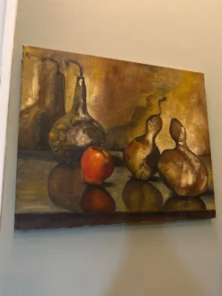 Huile sur toile nature morte