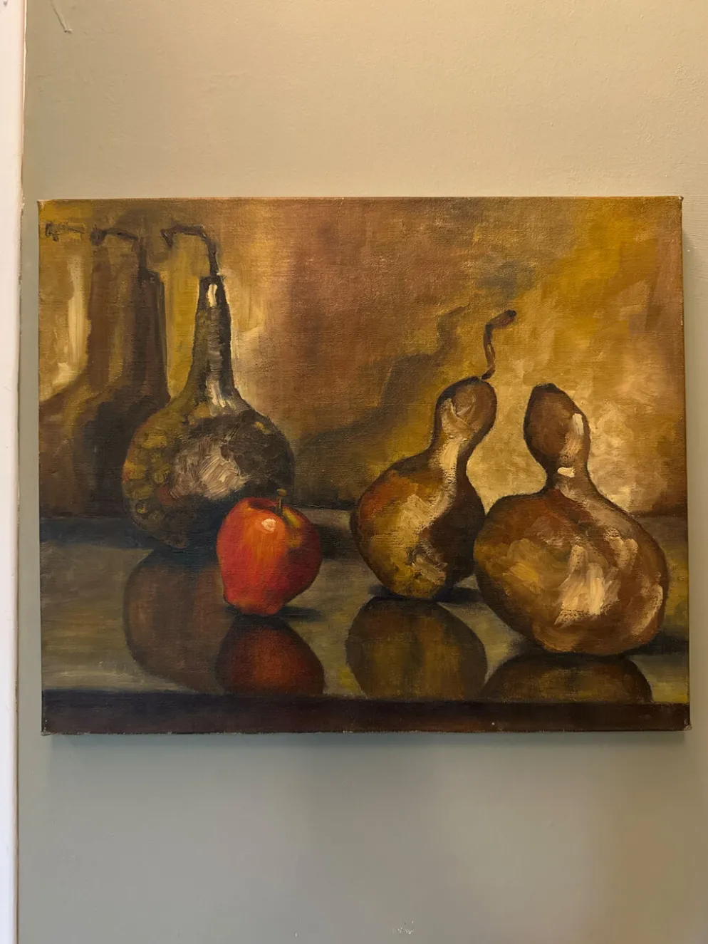 Huile sur toile nature morte