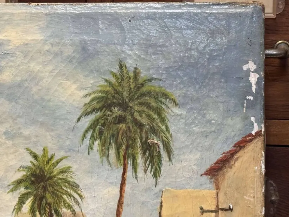 Huile sur toile orientaliste fin XIXème-début XXème signée J. Lawless