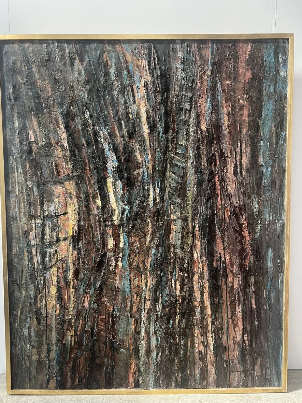 Huile sur toile , Peinture contemporaine de " POLLET LECLERC " XX siècle