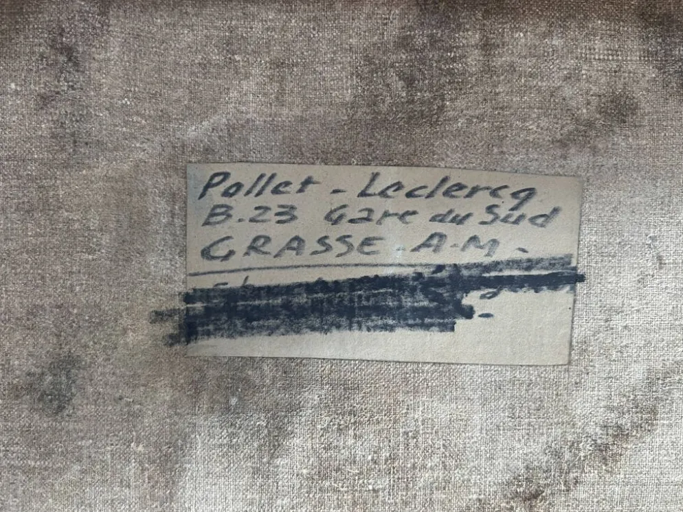 Huile sur toile , Peinture contemporaine de " POLLET LECLERC " XX siècle