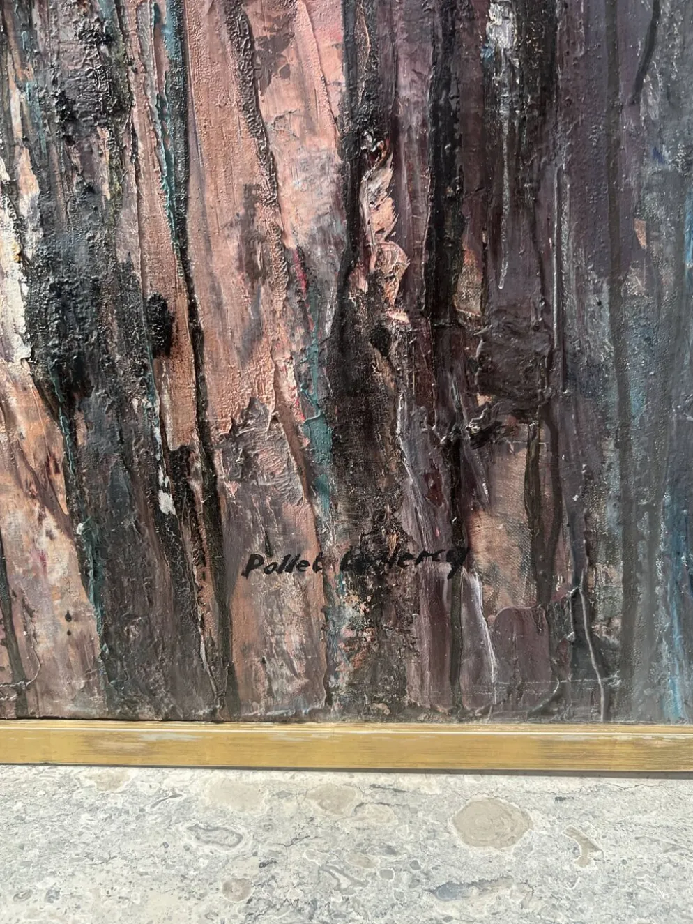 Huile sur toile , Peinture contemporaine de " POLLET LECLERC " XX siècle