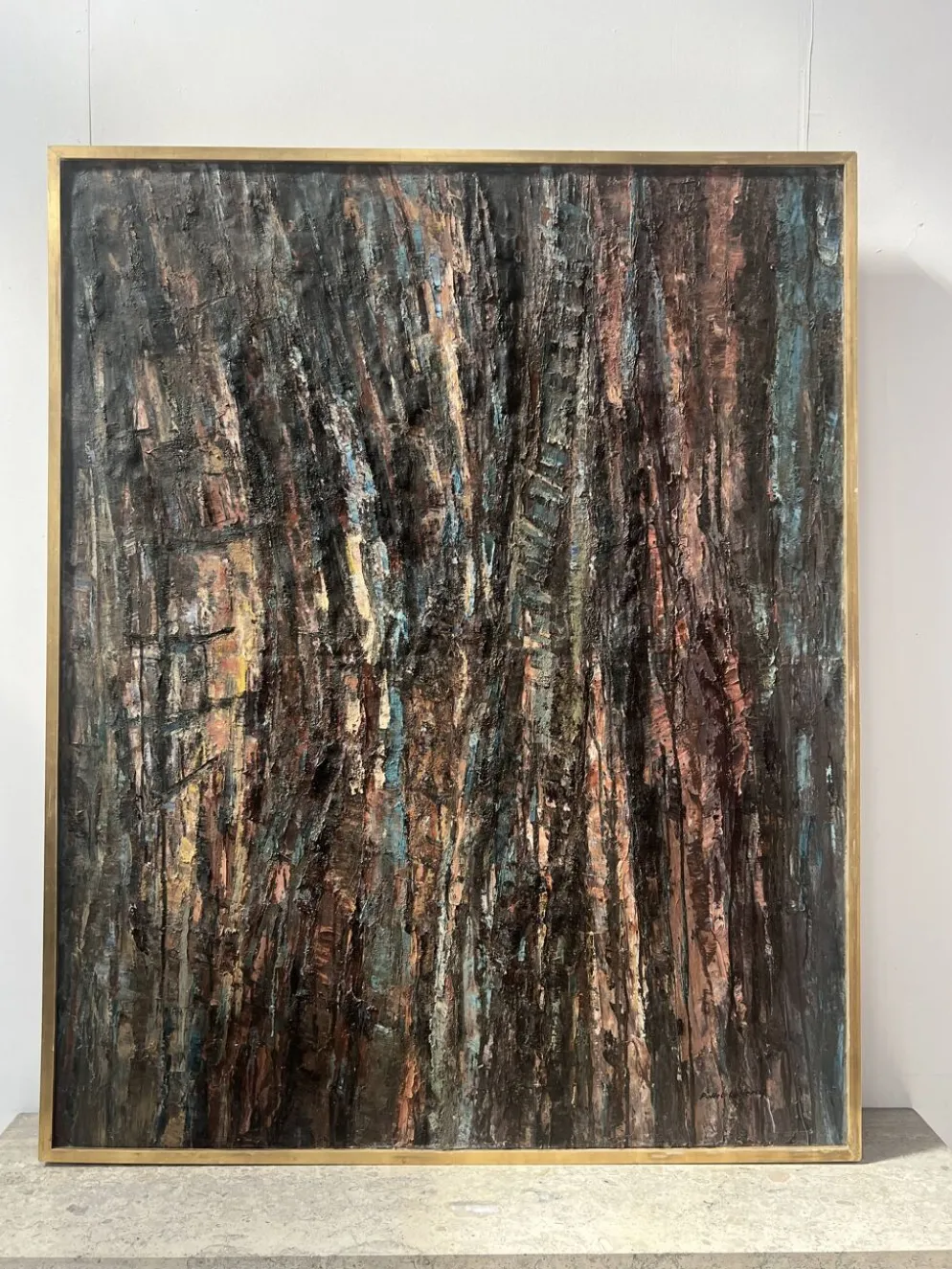 Huile sur toile , Peinture contemporaine de " POLLET LECLERC " XX siècle