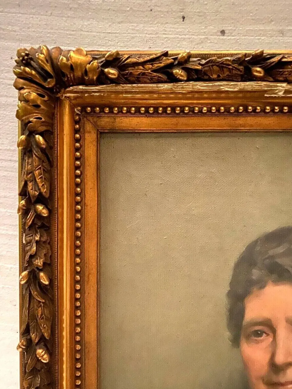 Huile sur toile "portrait de femme " par dequene albert xx siècle