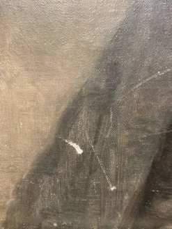 Huile sur toile, portrait d'un homme