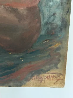 Huile sur toile période art deco