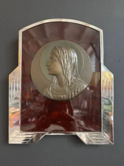 Icône chrome, Bakelite et bronze Art Déco
