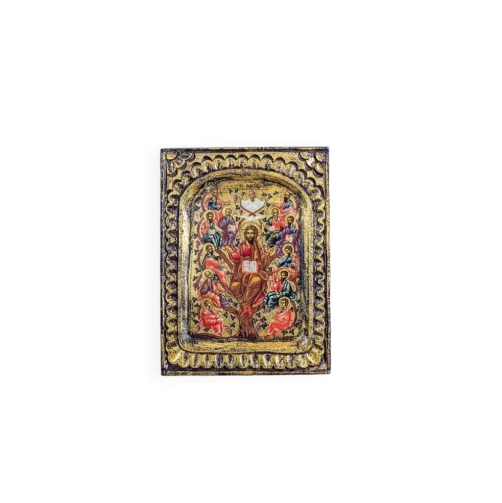 Icône du 20e siècle de Jésus et des Douze Apôtres, années 1890