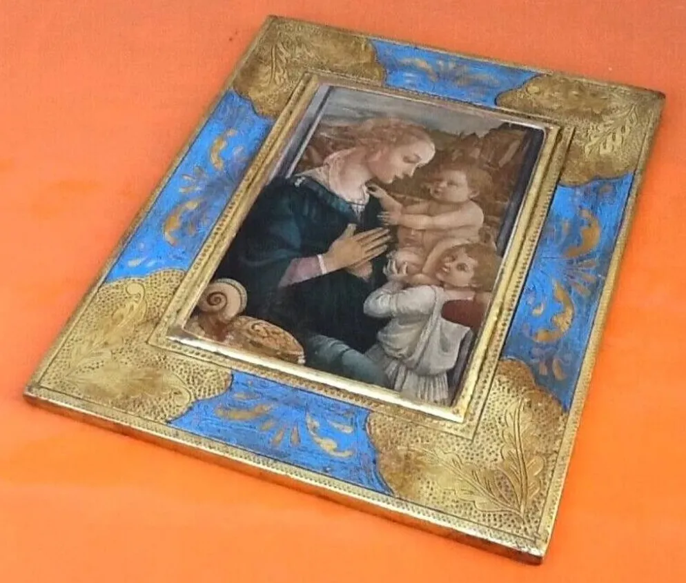 Icône religieuse polychrome