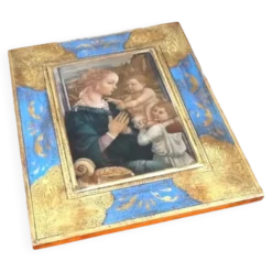 Icône religieuse polychrome