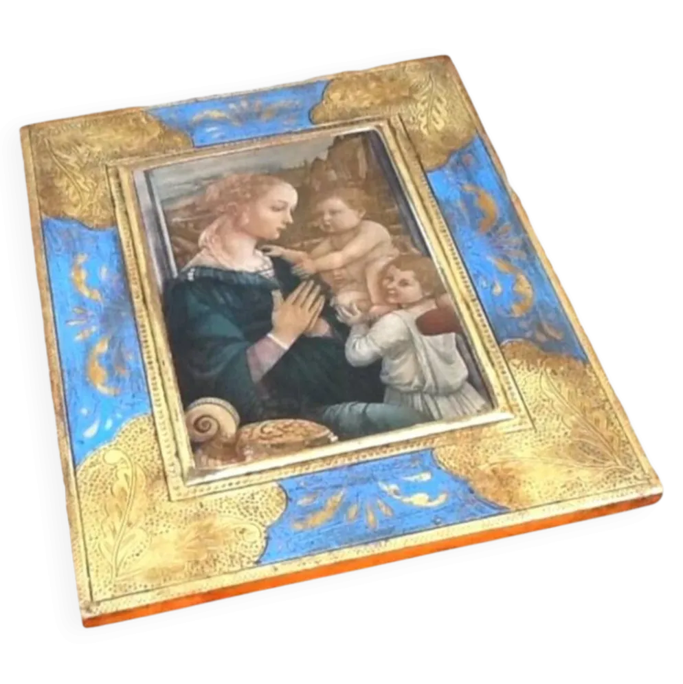 Icône religieuse polychrome
