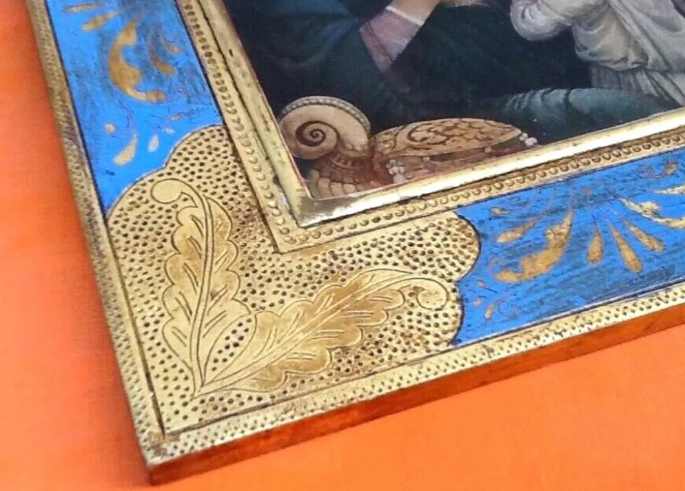 Icône religieuse polychrome