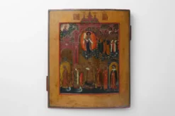 Icône russe « Intercession de la Mère de Dieu », Russie, vers 1900
