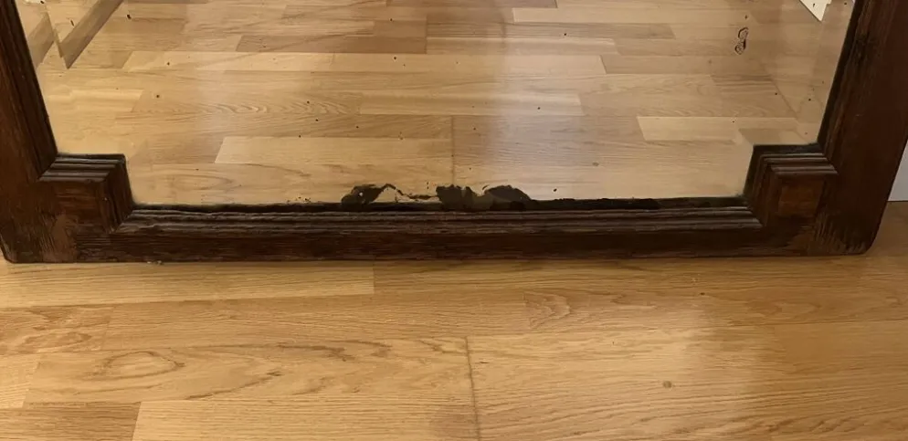 Important miroir trumeau Henri II chêne massif XIXème