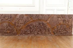 Important Panneau Monoxyle, Bas-Relief Bamoun, Cameroun, Circa 1960