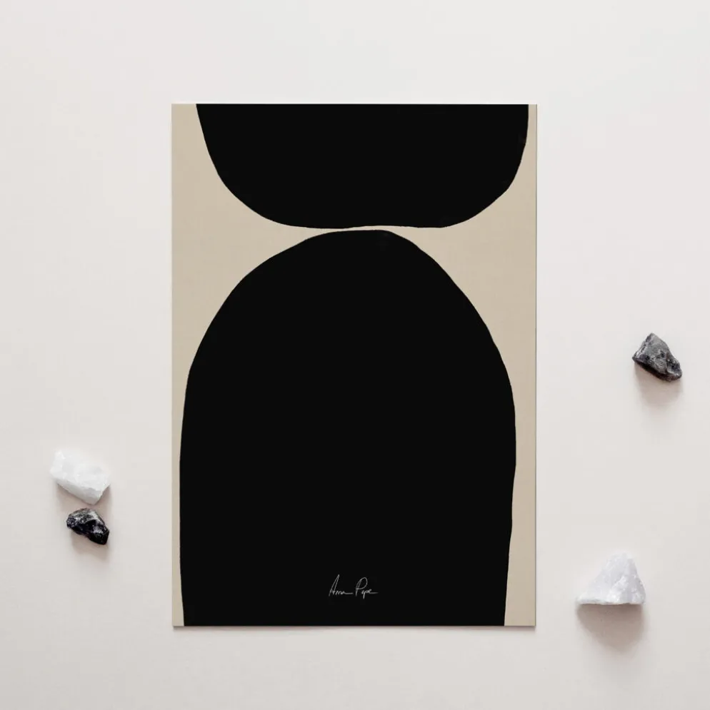 Impression d'art abstraite encadrée, impression giclée, 50 x 70 cm