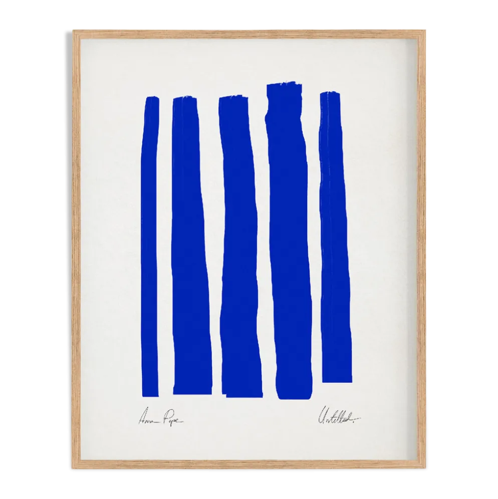 Impression d'art abstraite encadrée (giclée) 50x70cm