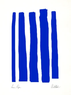 Impression d'art abstraite encadrée (giclée) 50x70cm