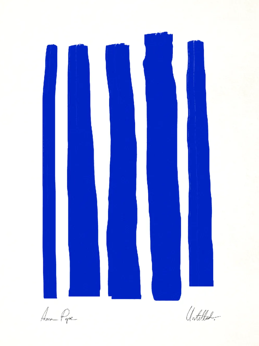 Impression d'art abstraite encadrée (giclée) 50x70cm