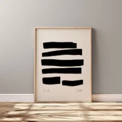 Impression d'art abstraite encadrée, impression giclée, 50 x 70 cm