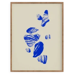 Impression giclée abstraite bleue, 50x70cm