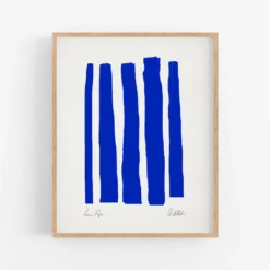 Impression giclée abstraite bleue, 50x70cm