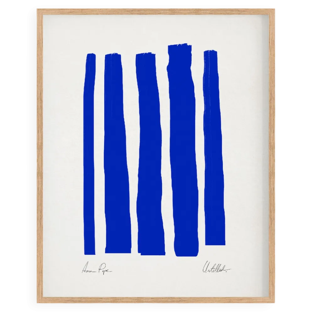 Impression giclée abstraite bleue, 50x70cm