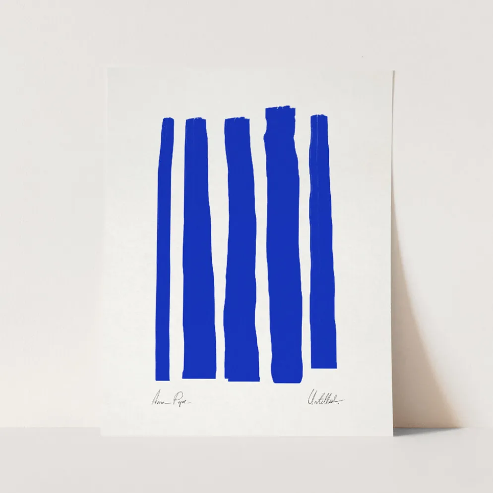 Impression giclée abstraite bleue, 50x70cm
