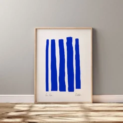 Impression giclée abstraite bleue, 50x70cm