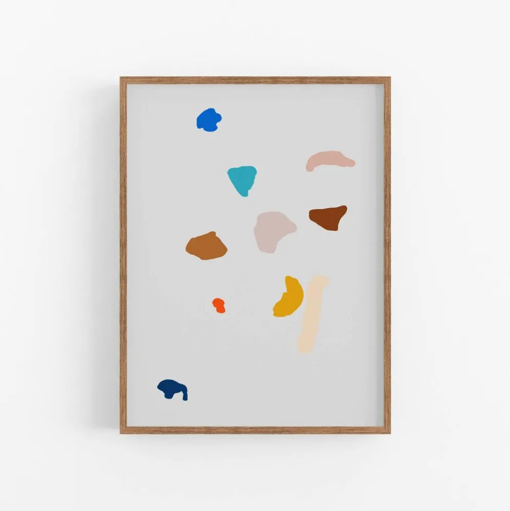 Impression giclée de galets abstraits 50x70 cm