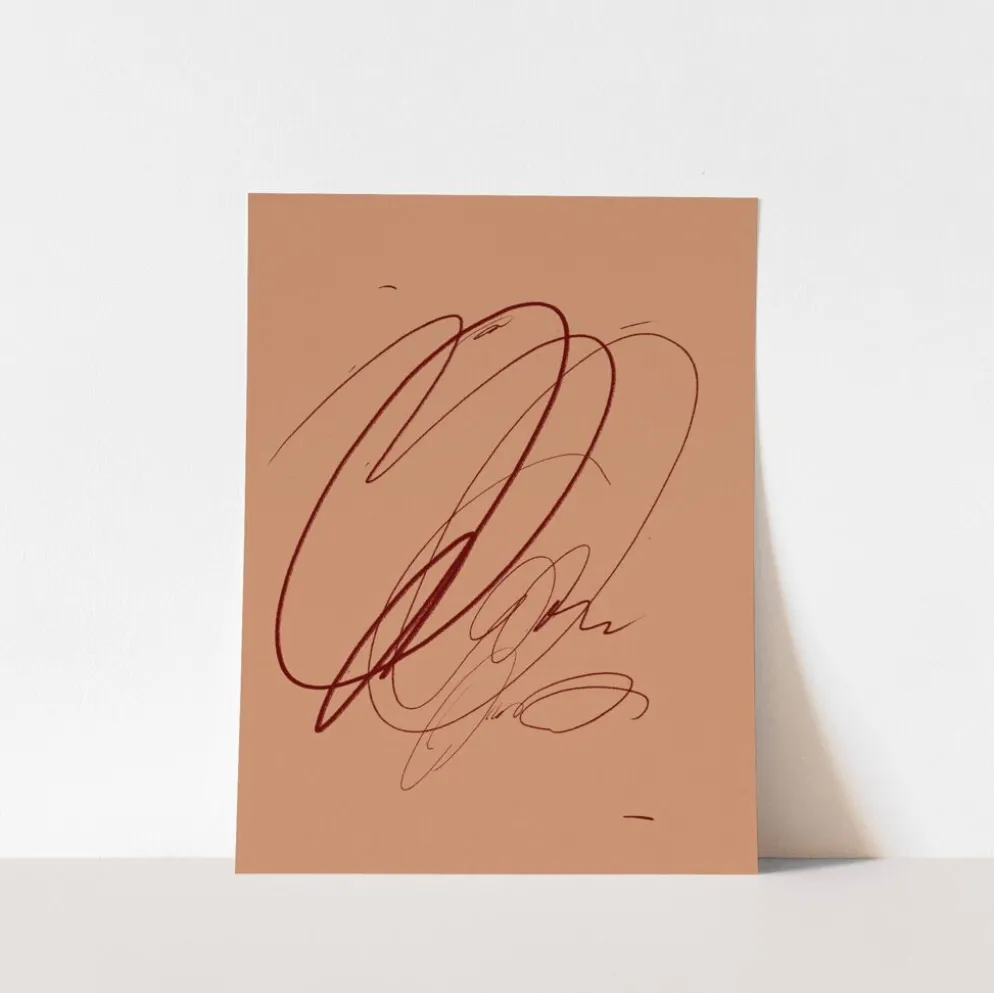 Impression giclée de lignes abstraites, 50x70 cm